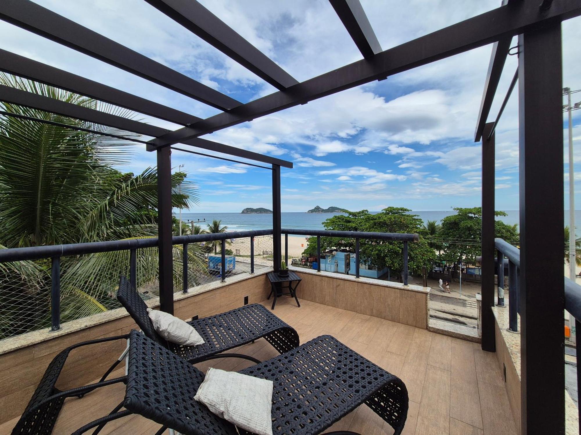 Ap Pepe Alecrim Com Jacuzzi E Solario Frente Ao Mar Apartamento